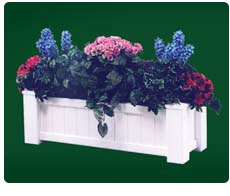Madison Vinyl Flower Box by Outdoor Expressions